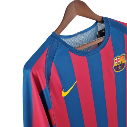 Camisola Manga Longa Barcelona 05/06 - Grená