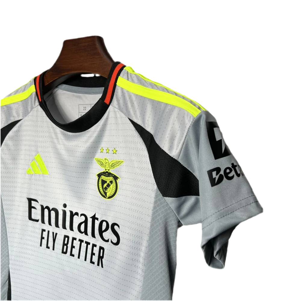 Kit Infantil Benfica III 24/25 - Cinza