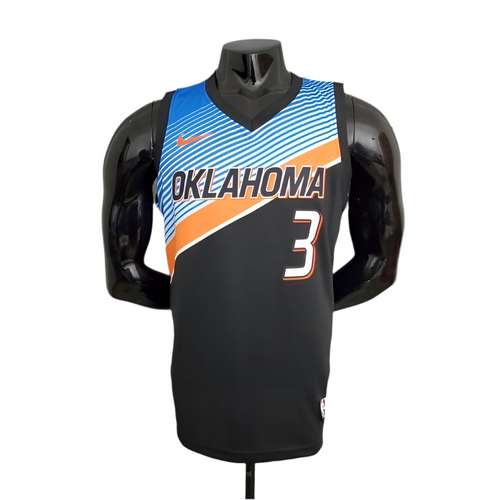 Regata NBA Oklahoma City Thunder Masculina - Preta
