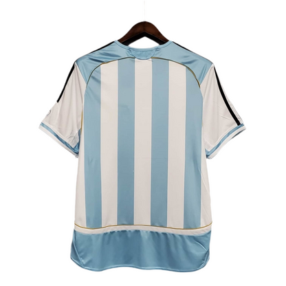 Camisola Seleção Argentina Retrô 2006 Azul e Branca-