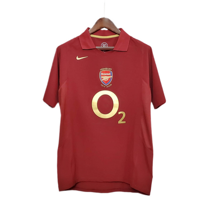 Camisola Arsenal Retrô 2005/2006 - Vinho