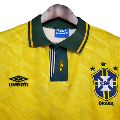 Camisola Seleção Brasileira Retrô 1991/1993 Amarela -