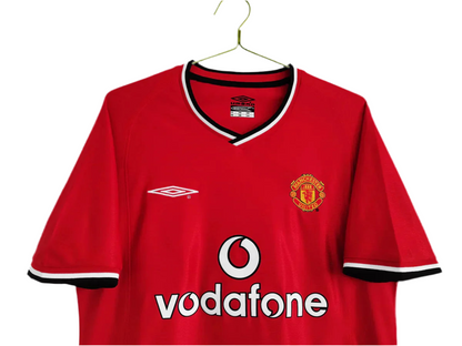 Camisola Manchester United  Retrô 2000/02 - Vermelha