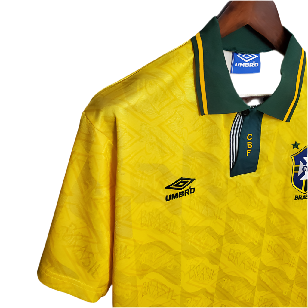 Camisola Seleção Brasileira Retrô 1991/1993 Amarela -
