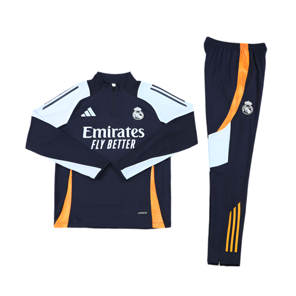 Fato de Treino Real Madrid 24/25 - Azul e Laranja