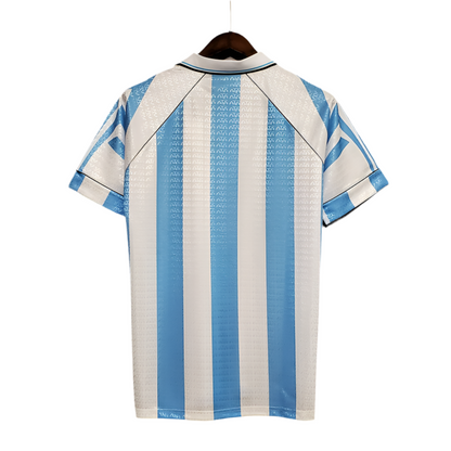 Camisola Seleção Argentina Retrô 1997-1998 Azul e Branca -