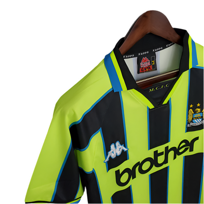 Camisola Manchester City Retrô 1998/1999  - Amarela e Preta