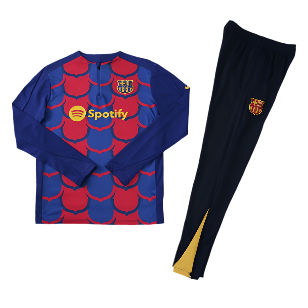 Fato de Treino Barcelona 24/25 - Azul e Vermelho