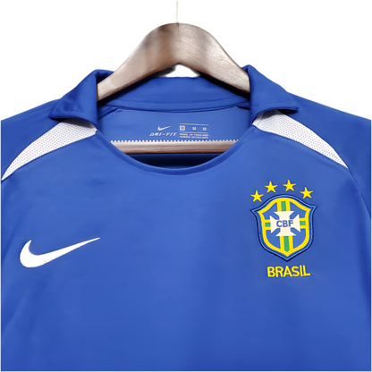 Camisola Seleção Brasileira Retrô 2002 Azul -