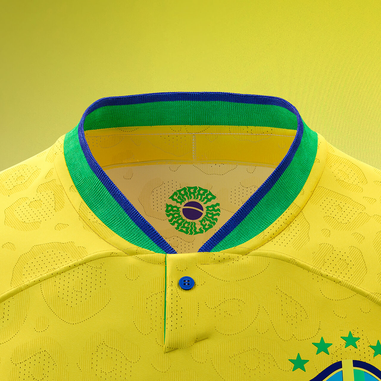 Camisola Seleção Brasil I 22/23 - Amarelo com Patch
