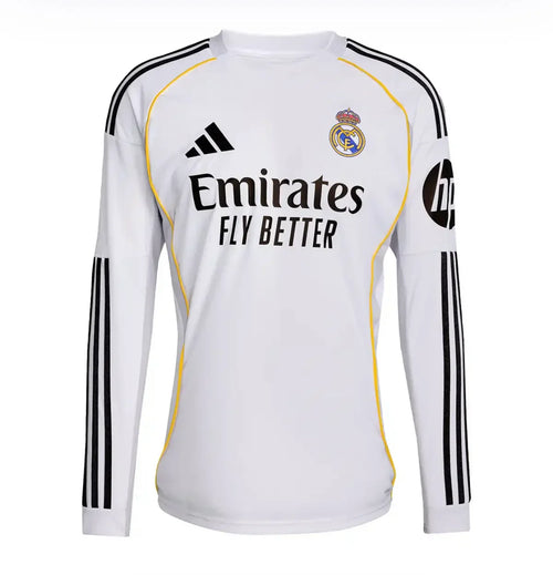Camisola Real Madrid I 25/26 - Manga Longa