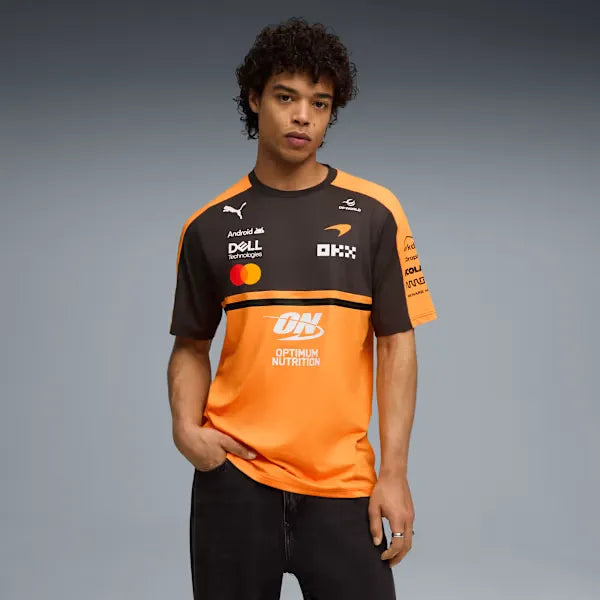 Camisola McLaren F1 Team Replica 2025 – Laranja/Preto
