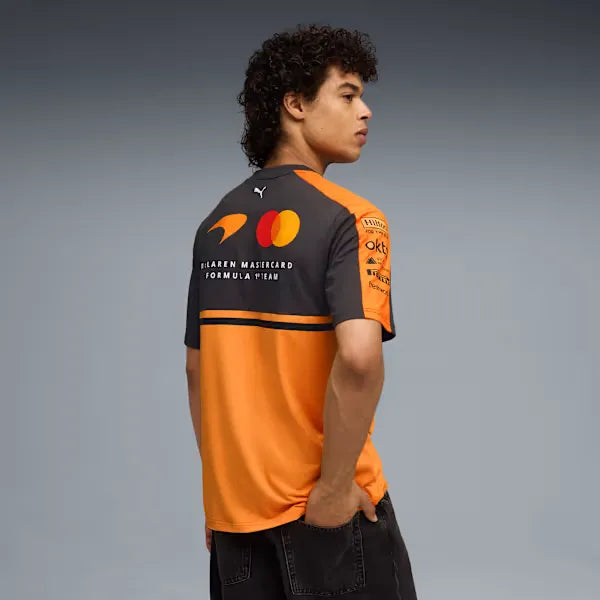 Camisola McLaren F1 Team Replica 2025 – Laranja/Preto