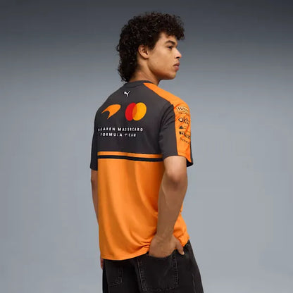 Camisola McLaren F1 Team Replica 2025 – Laranja/Preto