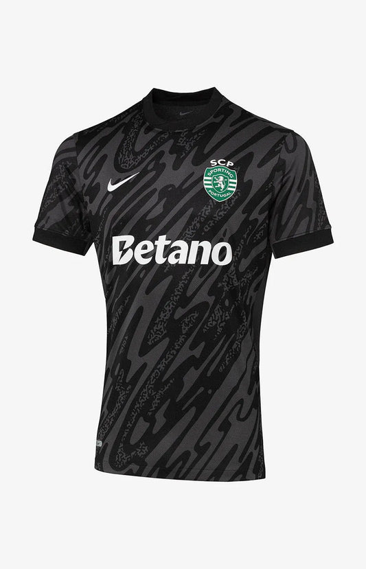 Camisola Sporting Guarda-Redes Preta 25/26