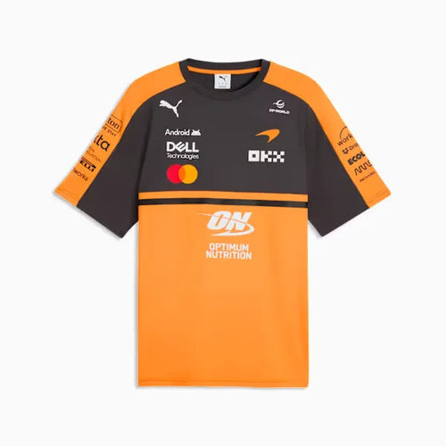 Camisola McLaren F1 Team Replica 2025 – Laranja/Preto